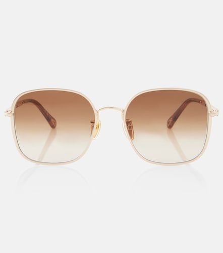 Chloé Lunettes de soleil carrées festonnées - Chloe - Modalova