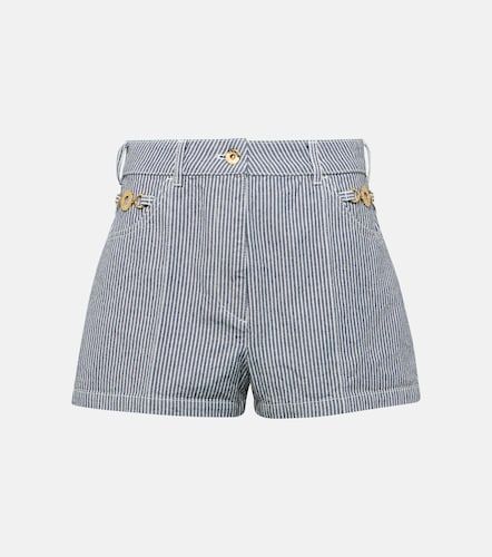 Short taille haute en denim à rayures - Patou - Modalova
