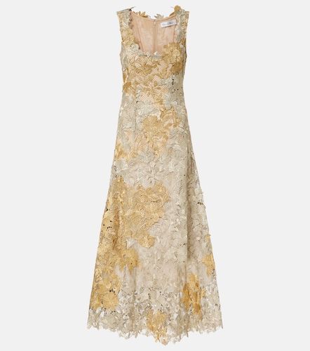 Robe de cocktail en guipure - Oscar de la Renta - Modalova