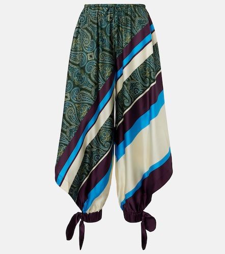 Alémais Pantalon ballon Joni en soie à imprimé - Alemais - Modalova