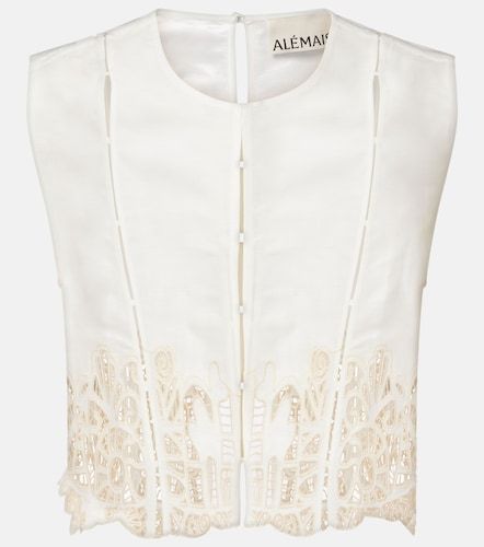 Alémais Top Rosemary brodé en lin mélangé - Alemais - Modalova