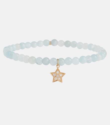 Bracelet Star en or 14 ct avec perles et diamants - Sydney Evan - Modalova