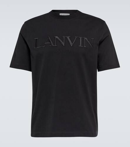 T-shirt brodé en coton à logo - Lanvin - Modalova