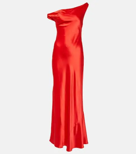 Robe longue Ashanti asymétrique en satin - Staud - Modalova