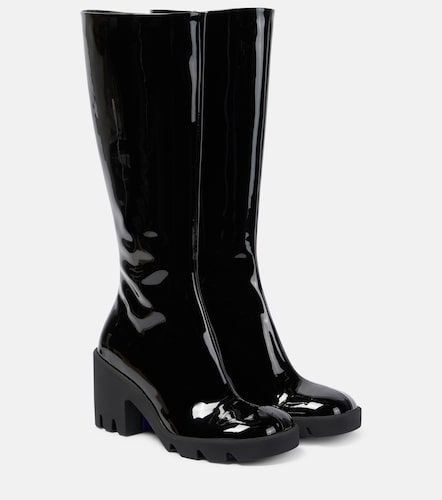 Bottes Stride en cuir verni - Burberry - Modalova