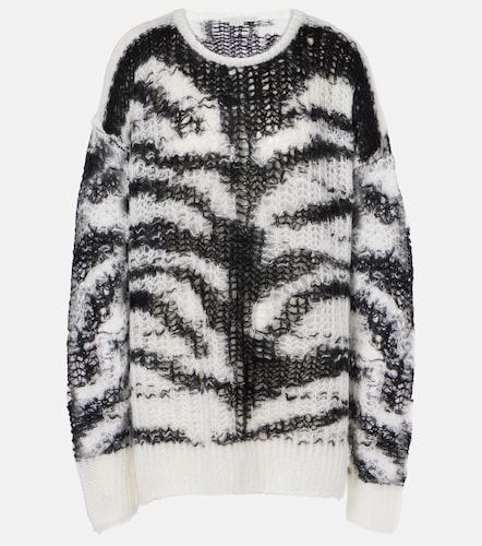 Pull en laine mélangée à imprimé zèbre - Stella McCartney - Modalova