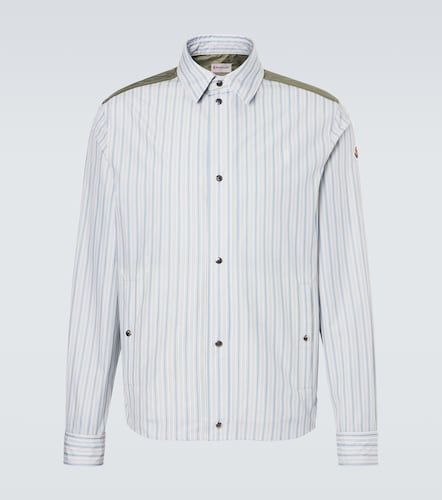 Chemise rayée en popeline de coton - Moncler - Modalova