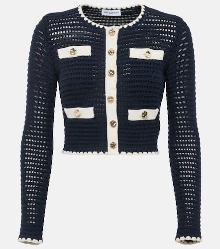 Self-Portrait Cardigan en crochet - Self-Portrait - Modalova