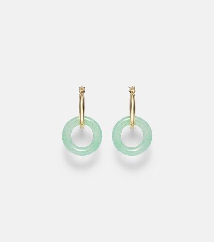 Boucles d’oreilles en or 14 ct (585/1000) avec jade - Mateo - Modalova