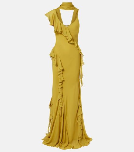 Robe longue Mayara en georgette - De La Vali - Modalova