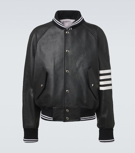 Thom Browne Bomber 4-Bar en cuir - Thom Browne - Modalova