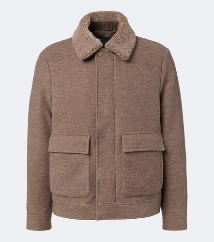 Veste en laine, cachemire et shearling - Canali - Modalova