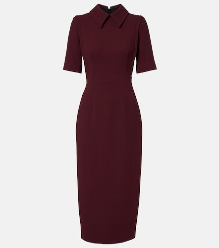 Robe midi Valletta en crêpe de laine - Emilia Wickstead - Modalova