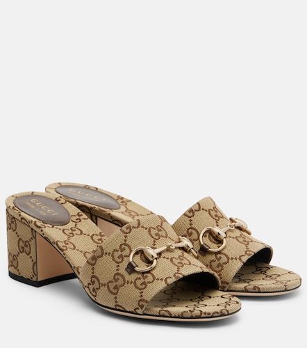 Gucci Mules Horsebit en toile GG - Gucci - Modalova