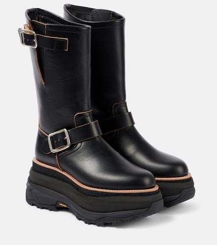 Sacai Bottes compensées en cuir - Sacai - Modalova