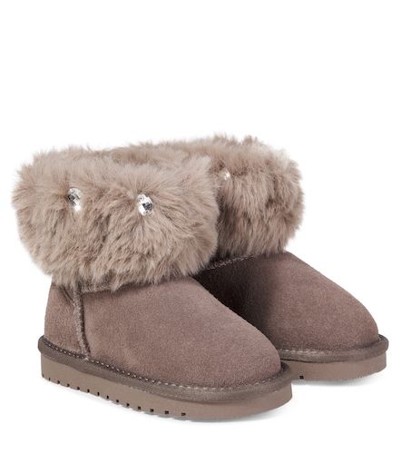 Bottines en daim à ornements - Monnalisa - Modalova
