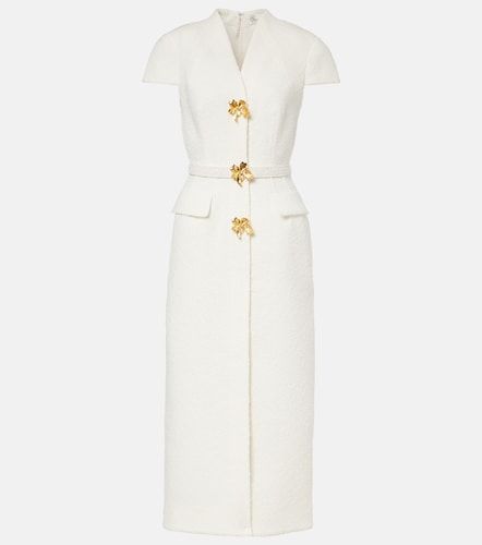 Robe midi en tweed à ornements - Oscar de la Renta - Modalova