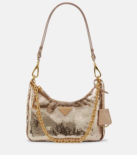 Sac porté épaule Re-Edition Mini à sequins - Prada - Modalova