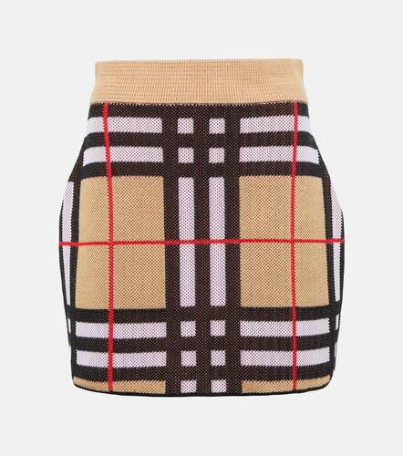 Mini-jupe Check en coton mélangé - Burberry - Modalova