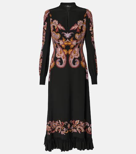 Robe midi en soie à motif cachemire - Etro - Modalova