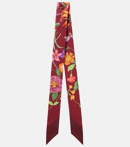 Foulard Flora en sergé de soie - Gucci - Modalova