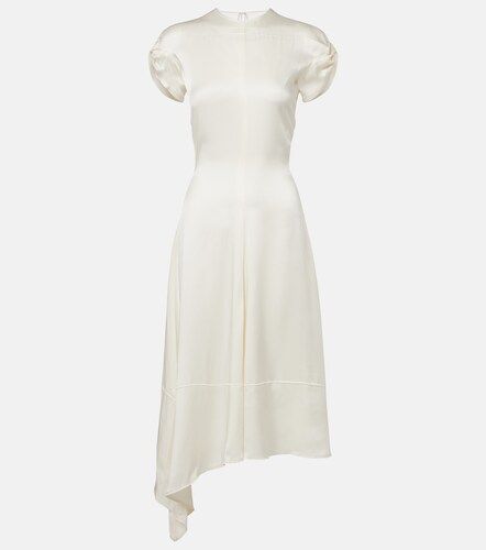 Robe midi asymétrique en crêpe de satin - Victoria Beckham - Modalova