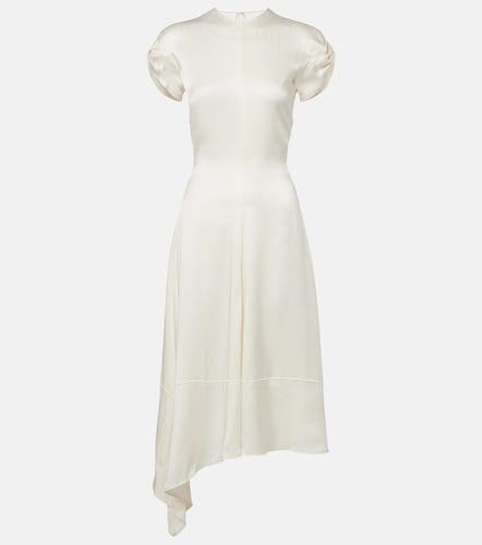 Robe midi asymétrique en crêpe de satin - Victoria Beckham - Modalova