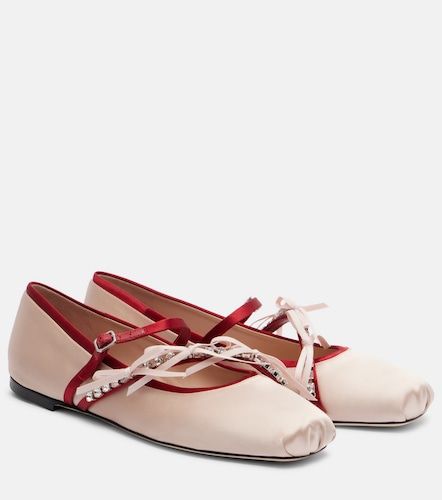Ballerines Loli en satin à ornements - Jimmy Choo - Modalova