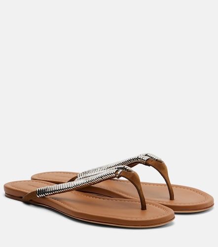 Tongs Frida en daim à ornements - Christopher Esber - Modalova