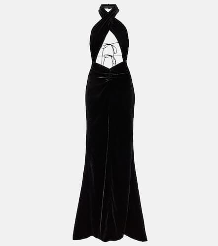 Robe longue en velours - Alessandra Rich - Modalova