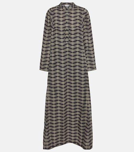 Robe longue en popeline de coton imprimée - Dries Van Noten - Modalova