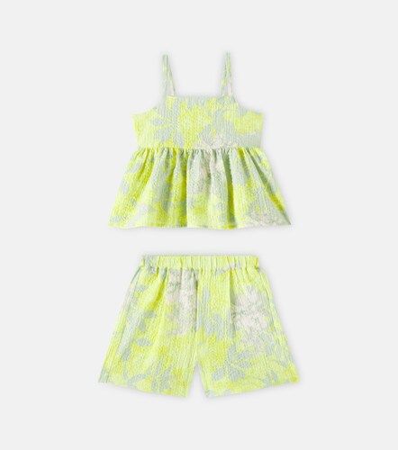 Ensemble top et short imprimés en coton - Il Gufo - Modalova