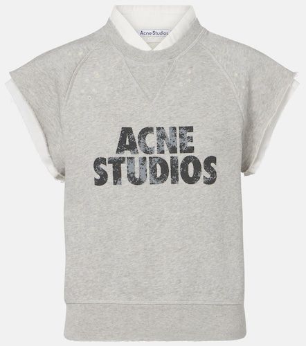 Sweat-shirt sans manches en coton - Acne Studios - Modalova