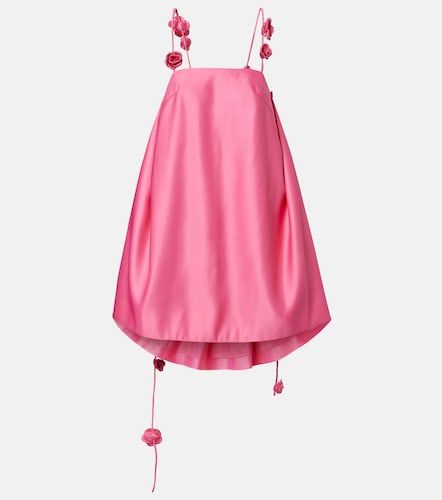 Robe Fiona en satin à fleurs - Leo Lin - Modalova