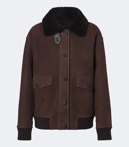 Veste en daim et shearling - Yves Salomon - Modalova