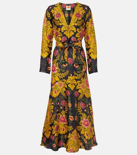 Robe longue Arabesque Floral Black - Farm Rio - Modalova