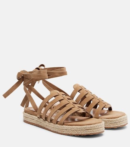 Sandales espadrilles Pompei en daim - Gianvito Rossi - Modalova