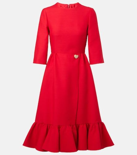 Robe midi Crêpe Couture à ornements - Valentino - Modalova