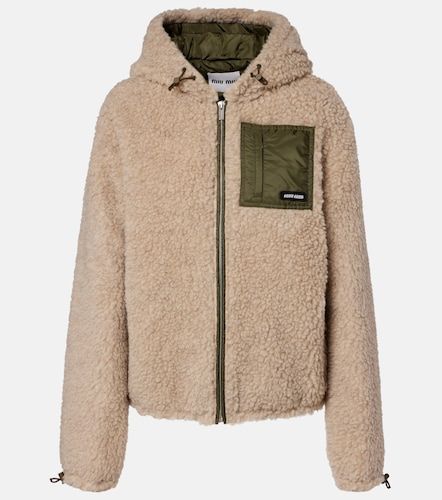 Veste doudoune en laine mélangée - Miu Miu - Modalova
