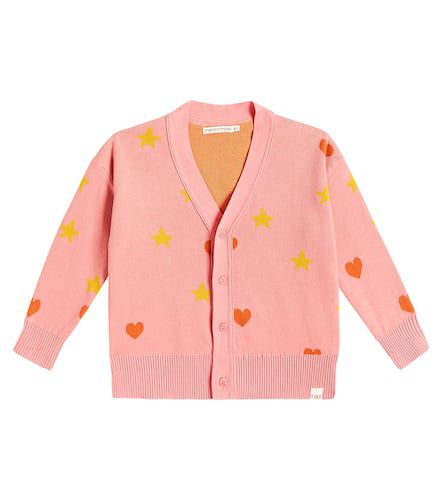 Cardigan Hearts Stars en coton - Tinycottons - Modalova