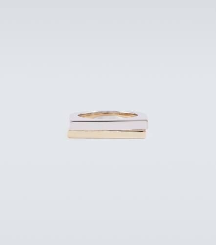 Bague Step Duo en or 9 ct et argent sterling - Tom Wood - Modalova