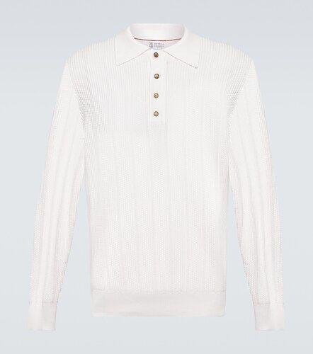 Pull polo en coton - Brunello Cucinelli - Modalova