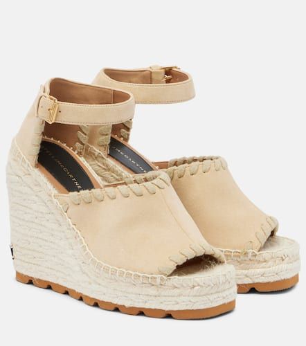 Espadrilles compenses en daim synthtique - Stella McCartney - Modalova