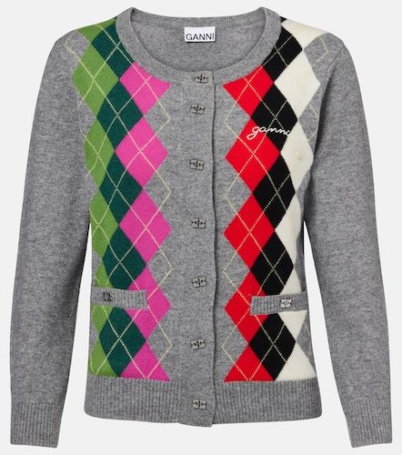 Cardigan en laine et cachemire - Ganni - Modalova