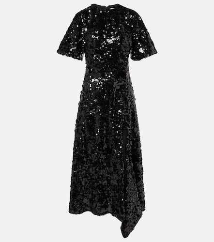 Robe longue en velours à sequins - Ganni - Modalova