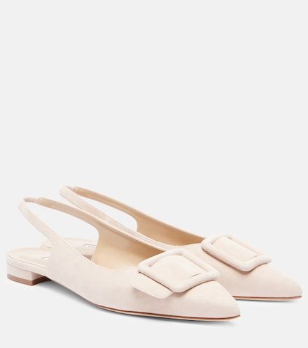 Ballerines slingback Maylura en daim - Manolo Blahnik - Modalova