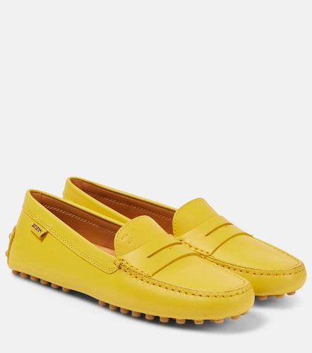 Mocassins Gommino en cuir métallisé - Tod's - Modalova
