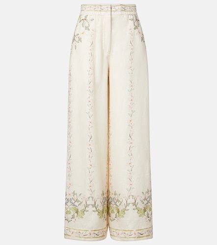 Pantalon ample Tota en lin à fleurs - Agua by Agua Bendita - Modalova