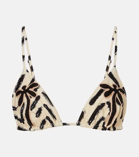 Top de bikini imprimé et brodé - Johanna Ortiz - Modalova