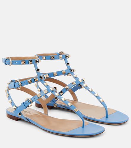 Sandales Rockstud en cuir - Valentino Garavani - Modalova